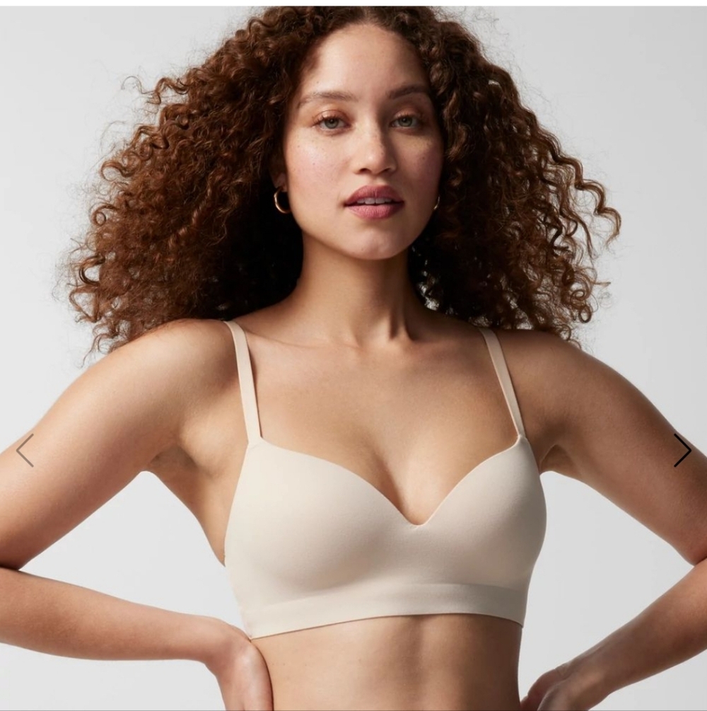 Soma Enbliss Wireless Bra 36DDD Pale Sand Comfy Lounge